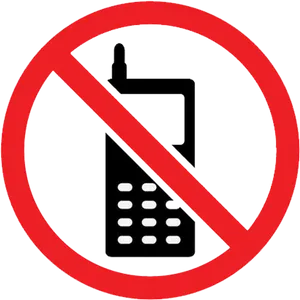 No Mobile Phones Sign Clipart PNG Image