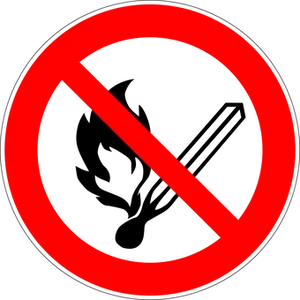 No Sign Redand Black PNG