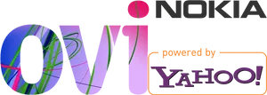 Nokia Ovi Powered By Yahoo Logo PNG Image