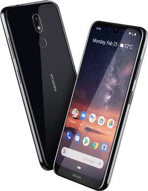 Nokia Smartphone Dual Camera Design PNG Image