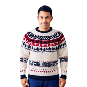 Nordic Sweater Pattern Png Flj PNG Image