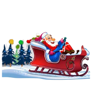 North Pole Sleigh Ride Journey Png Bro49 PNG Image