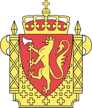 Norwegian Royal Coatof Arms PNG Image