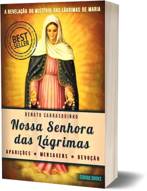 Nossa Senhoradas Lagrimas Book Cover PNG Image