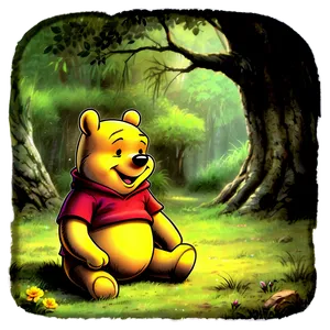 Nostalgic Winnie The Pooh Laugh Png Kki PNG Image