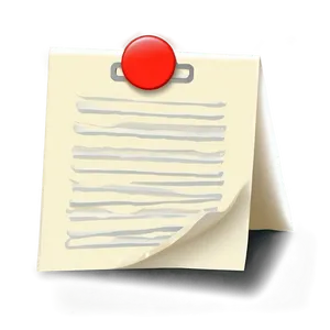 Note Paper Pin Png Bdg PNG Image