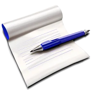 Note Paper With Pen Png 86 PNG Image