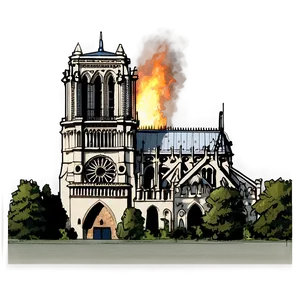 Notre Dame Fire Damage Reconstruction Png 33 PNG Image