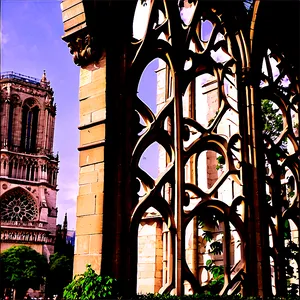 Notre Dame Flying Buttresses Png 63 PNG Image