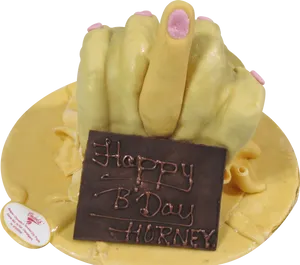 Novelty Birthday Cake Design PNG Image