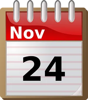 November24 Calendar Icon PNG Image