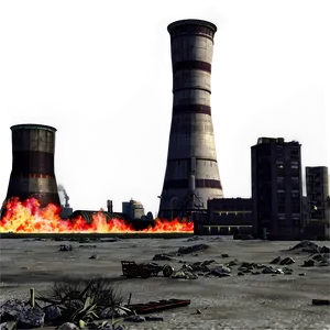 Nuclear Fallout City Png 06262024 PNG Image