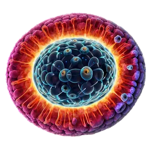 Nucleus In Animal Cell Png Bwr PNG Image