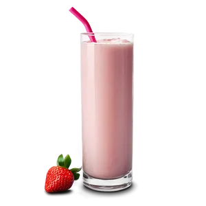 Nutritious Strawberry Milk Beverage Png Ewr PNG Image