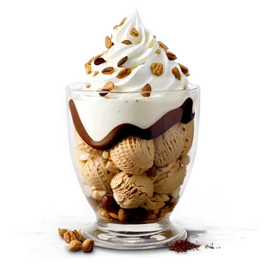 Nutty Ice Cream Sundae Png Mdq80 PNG Image