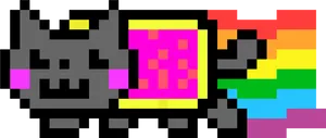 Nyan_ Cat_ Pixel_ Art.png PNG Image