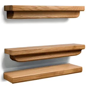 Oak Floating Shelves Png Djd PNG Image