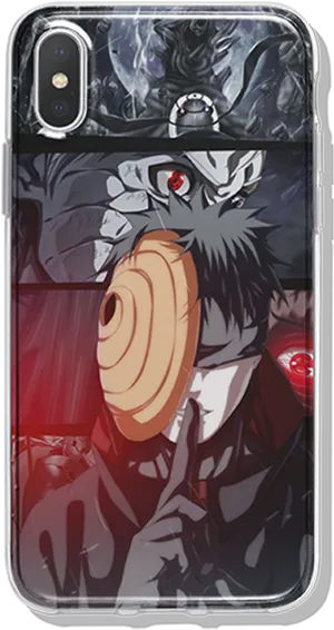 Obito Uchiha Anime Phone Case PNG Image