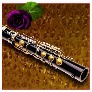 Oboe On Velvet Background Png Eyi72 PNG Image