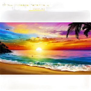 Ocean Sunset View PNG 36 PNG