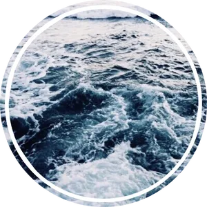 Ocean Waves Texture PNG Image