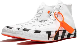 Off White Converse Chuck Taylor All Star PNG Image