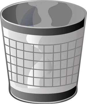 Office Wastebasket Vector Illustration PNG Image