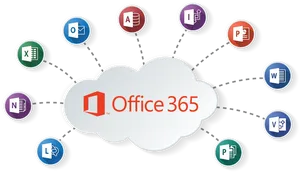 Office365 Cloudand Applications Graphic PNG Image