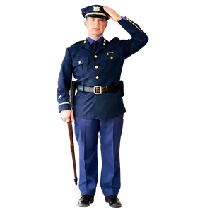 Officer Saluting Png 06252024 PNG Image