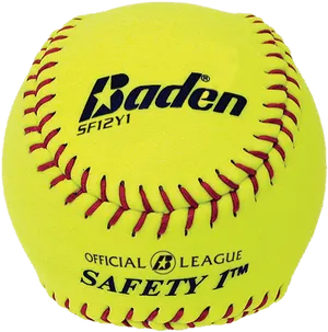 Official League Softball Baden Safety PNG Image