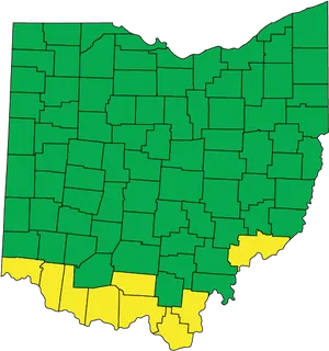 Ohio Climate Zones Map PNG