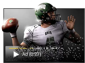 Ohio Football Quarterback Preparing Pass PNG Image