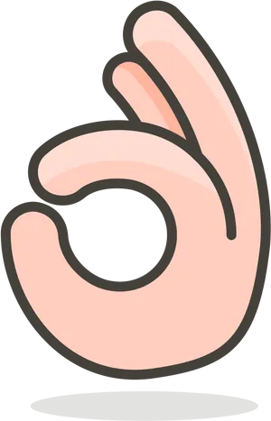 Okay Gesture Icon PNG Image