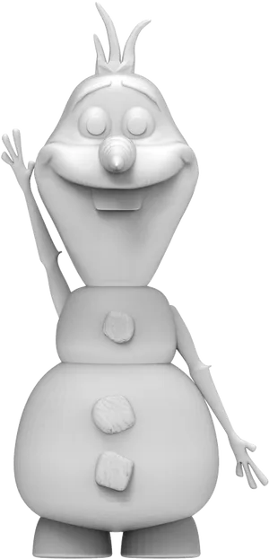 Olaf Frozen Character Pose PNG Image