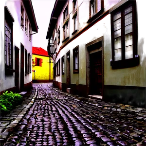 Old Cobblestone Street Png Ann71 PNG Image