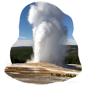 Old Faithful Geyser Yellowstone Png Jlr PNG Image