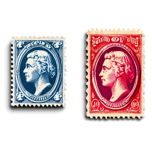 Old-fashioned Stamp Illustration Png 06282024 PNG Image