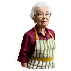 Old Lady In Apron Png Kkl PNG Image