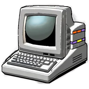 Old School 90s Computing Device PNG 06252024 PNG