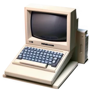 Old School 90s Computing Device PNG Xnn PNG