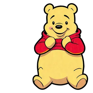 Old School Pooh Artwork Png Odp PNG Image