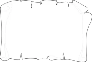 Old Scroll Blank Template PNG Image