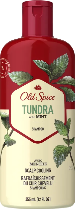 Old Spice Tundra Mint Shampoo Bottle PNG Image