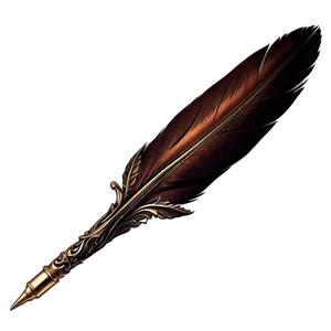 Old Style Quill Pen Png Ett PNG Image