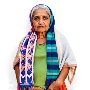 Old Woman With Shawl Png 50 PNG Image