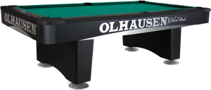 Olhausen Professional Pool Table PNG Image