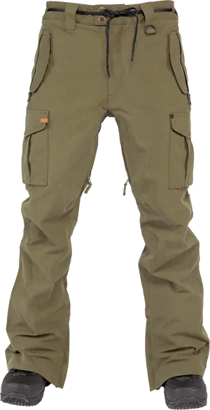 Olive Green Cargo Pants PNG