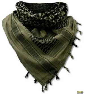 Olive Green Houndstooth Scarf PNG Image