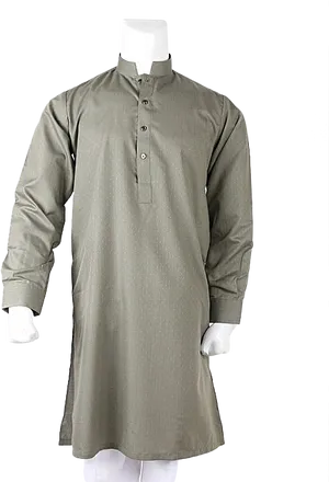 Olive Green Kurta Mannequin PNG Image