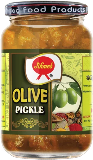 Olive Pickle Jar Product PNG Image